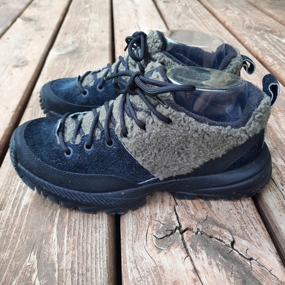 Merrell MQM Ace Fleece 1TRL Black/Olive Suede Leather Wool Trail Shoes Size 7 - Picture 8 of 16